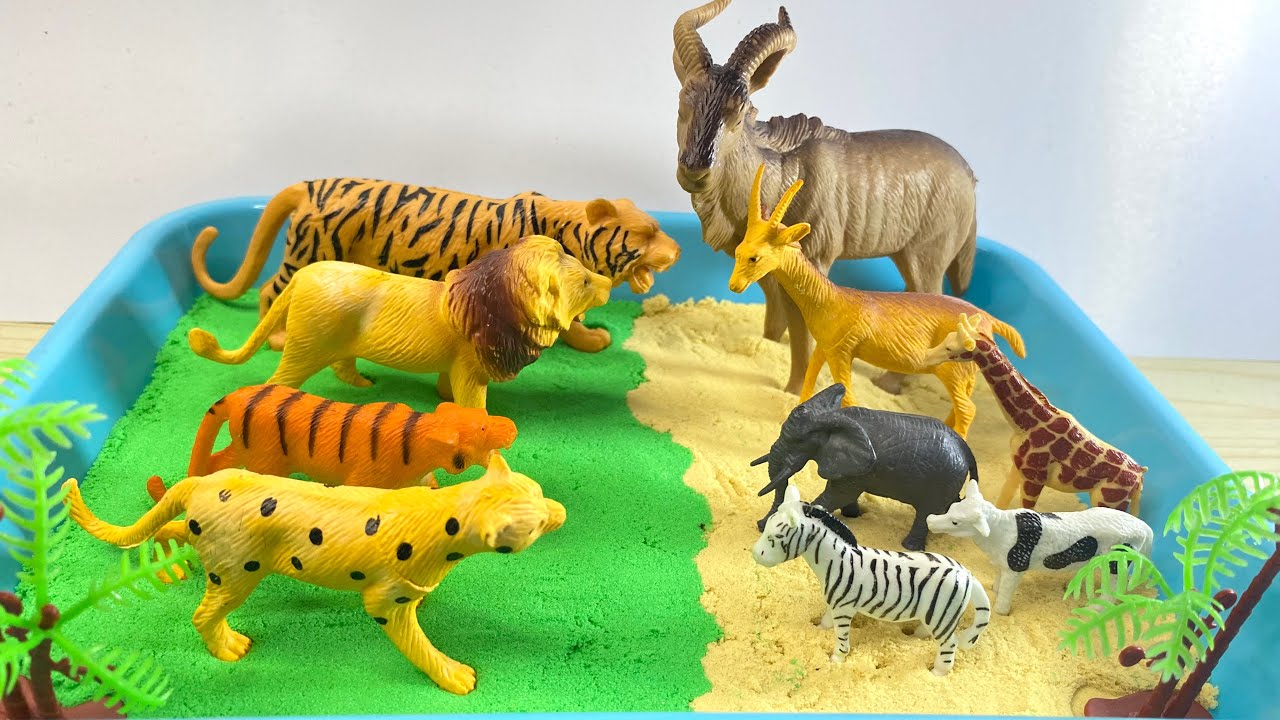 Satisfying Animal Toys ASMR 🦁🦓 | Wild & Safari Animals Collection