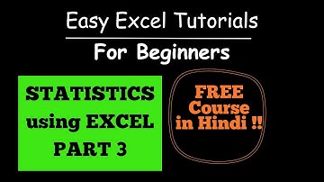 How to Calculate QUARTILES, DECILES, & PERCENTILES in Ms Excel || STATISTICS using EXCEL Part 3