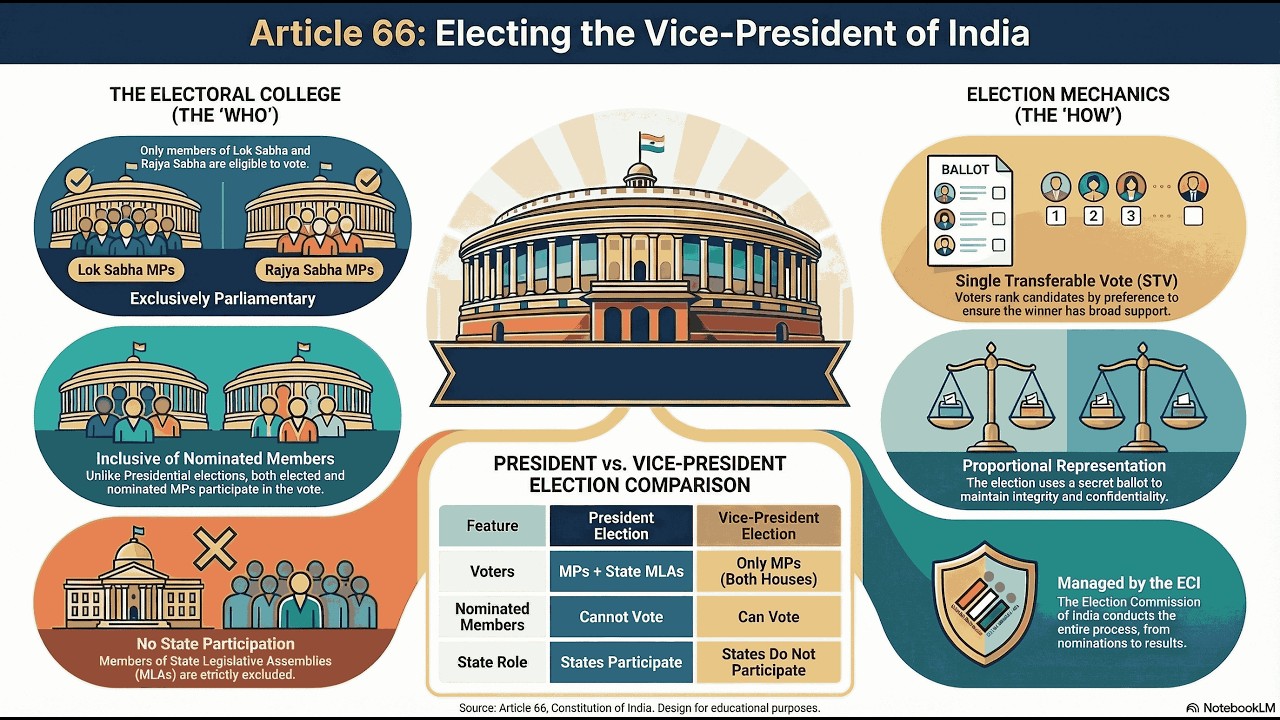 Article 66 of Indian Constitution | Election of the Vice-President ...