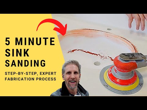 How To Sand a Corian Sink in Less Than 5 Minutes