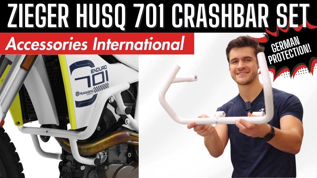 Zieger 10008365 Crashbars, Black for Husqvarna 701 Enduro