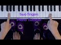 Lullaby of Woe - Ashley Serena / two fingers EASY piano tutorial