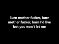 five finger death punch - burn mf (lyrics)