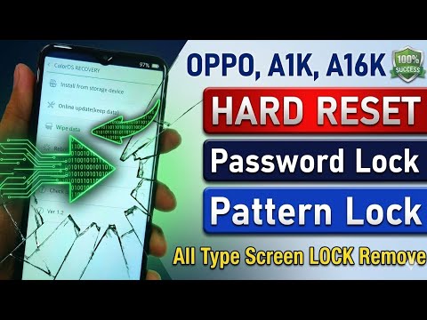 Oppo A1k Hard Reset || Oppo A1k Pattern Lock Remove || Oppo A1k Pin Lock Remove || Password Unlock