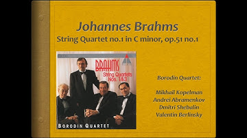 Brahms, String Quartet 1- Video Score - Borodin Quartet