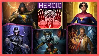 INJUSTICE 2 MOBILE - HEROIC 5 - KINGDOM OF MADNESS - BOSS ROBIN KING one shot in Solo Raid
