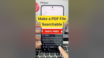 How to Make a PDF File Searchable for Free #OCR