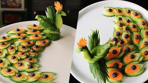 How to Make Yummy Cucumber Peacock Cucumber Carving Garnish motivational story inspirational stories