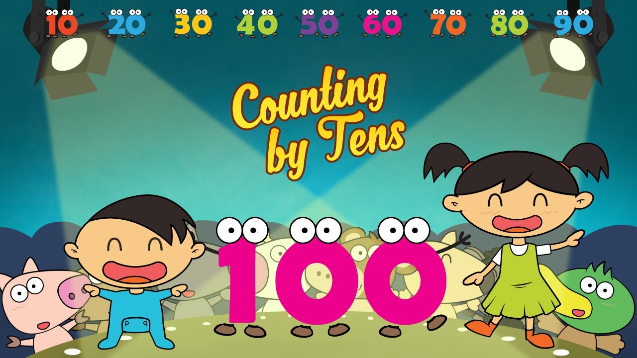 Counting By 10s | Count to 100 by Tens Song | Rhymes for Kids by Luke