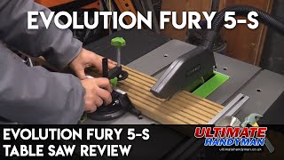 Evolution Fury 5-S table saw review