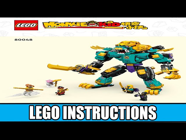 LEGO Instructions | Monkie Kid | 80048 | The Mighty Azure Lion