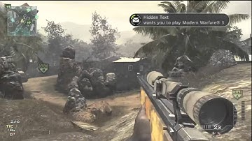 MW3 720 No Scope Wallbang Hitmarker!