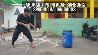 Cara sambung/sparing agar bagus & pola langkah