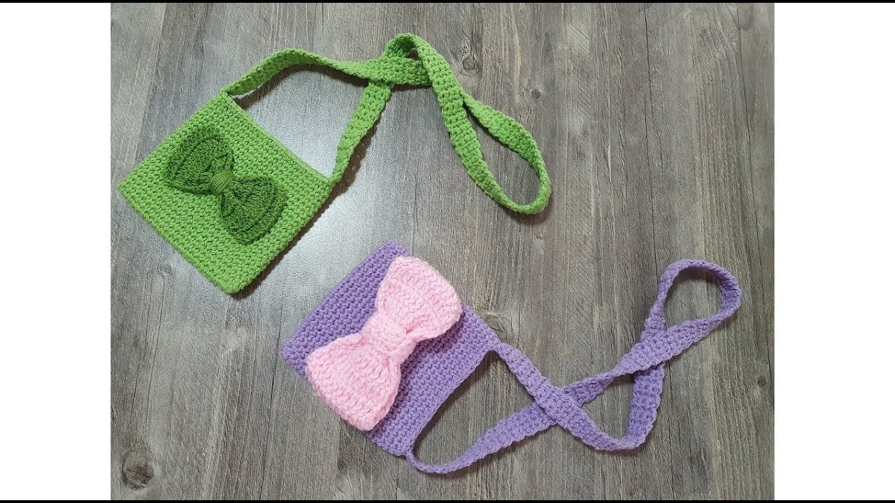 شنطة / حقيبة / جزدان كروشيه بطريقة بسيطة جدا للمبتدئات