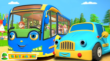 Learn Street Vehicles with Wheels on the Cartoon Songs for Kids & More Rhymes