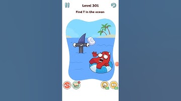 Alphabet DOP:Delete Puzzle!Game level 301 ! ios android walkthrough Sulotion#stargamer#shorts