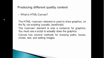 cs420 Producing Different Quality Content lecture 6 week 5