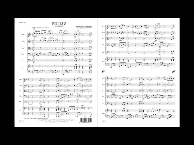 Pie Jesu From Requiem - String Orchestra (Score Parts) - Pie Jesu