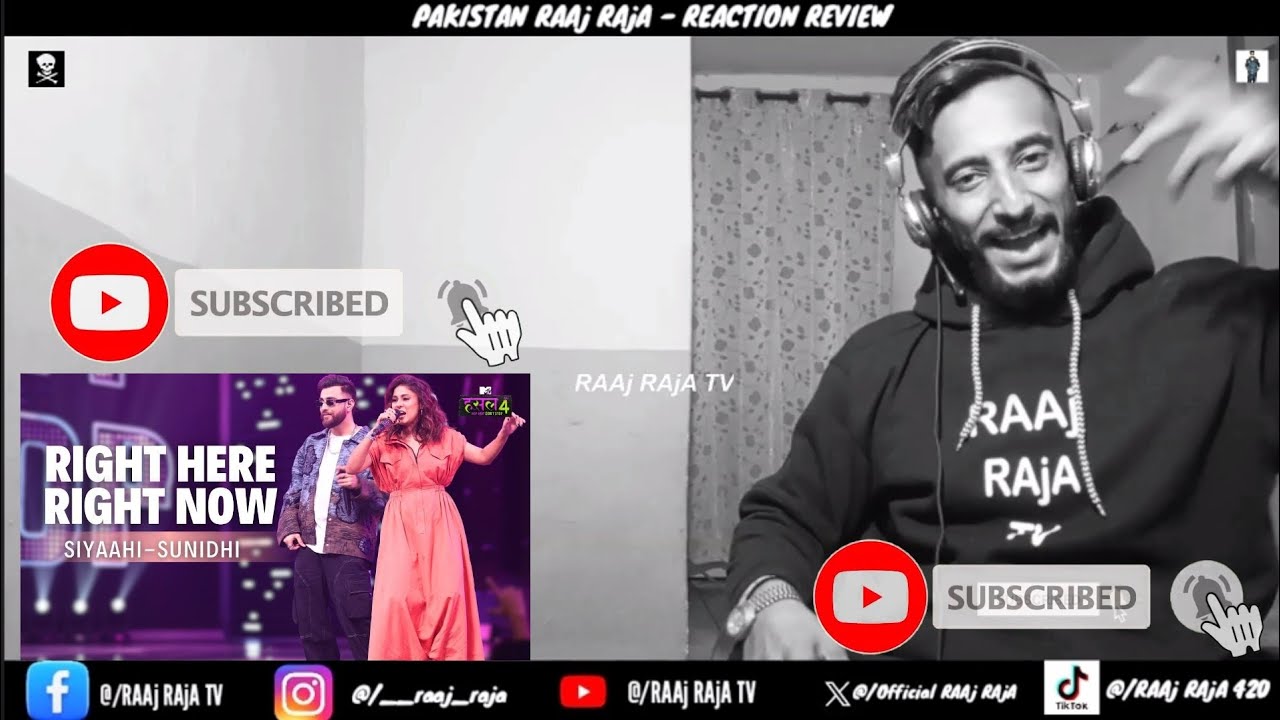 Right Here Right Now ft. Sunidhi Chauhan & Siyaahi Reaction MTV Hustle 4 RAAj RAjA