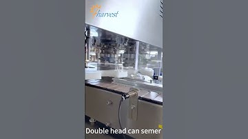 Legumes products double head can seamer , caviar can sealing machine ,automatic can sealing machine