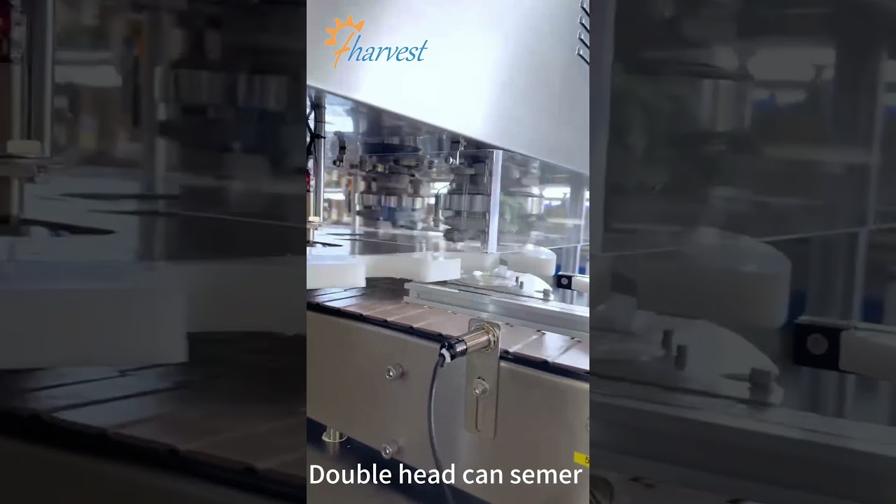 Legumes products double head can seamer , caviar can sealing machine ,automatic can sealing machine