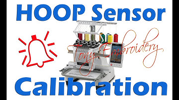 [Hoop Sensor Calibration] Brother PR1000e/PR1050x/PR1055X Embroidery machines.