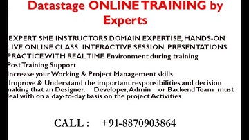 Datastage online Training