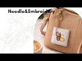 Embroidery Keychain Sticching//Needle&Embroidery