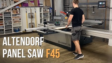 Workshop panel saw Altendorf F45 Setup, walkthrough, features, performance | 2021
