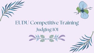 EUDU CT: Judging 101