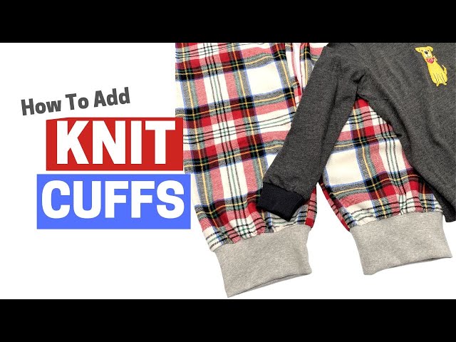 How to Sew Rib Knit Trim Onto Any Cuff
