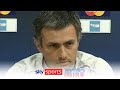 Jose mourinho names barcelona  chelsea teams in prematch press conference