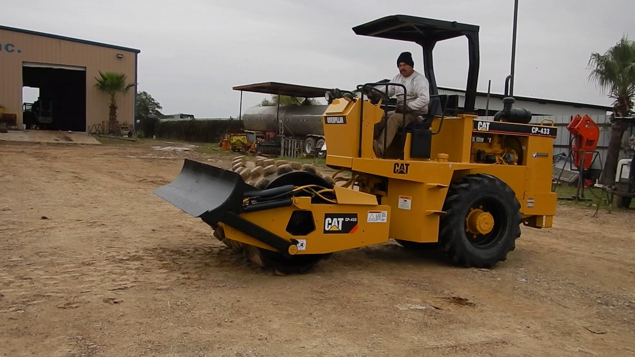 CAT CP433 SHEEP FOOT COMPACTOR (GM105906) YouTube