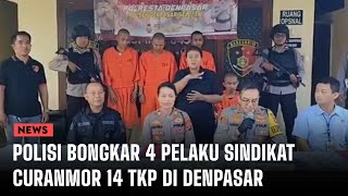 Polisi Bongkar 4 Pelaku Sindikat Curanmor 14 TKP di Denpasar, Diotaki Residivis Polisi Bongkar 4 Pelaku Sindikat Curanmor 14 TKP di Denpasar, Diotaki Residivis