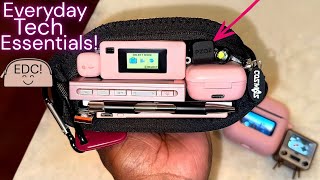 What’s in my 2026 Everyday Tech pouch?! 🎒Gadgets and tech essentials! Tiny Tech! 💕