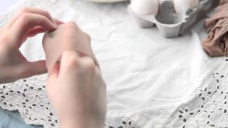 How to Stencil Easter Eggs with Herbs