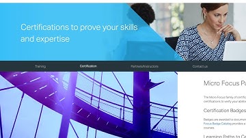 Micro Focus Paths to Certification