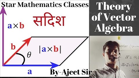 Vector algebra class-12th Mathematics chapter-10 theory and question exercise- 10.3