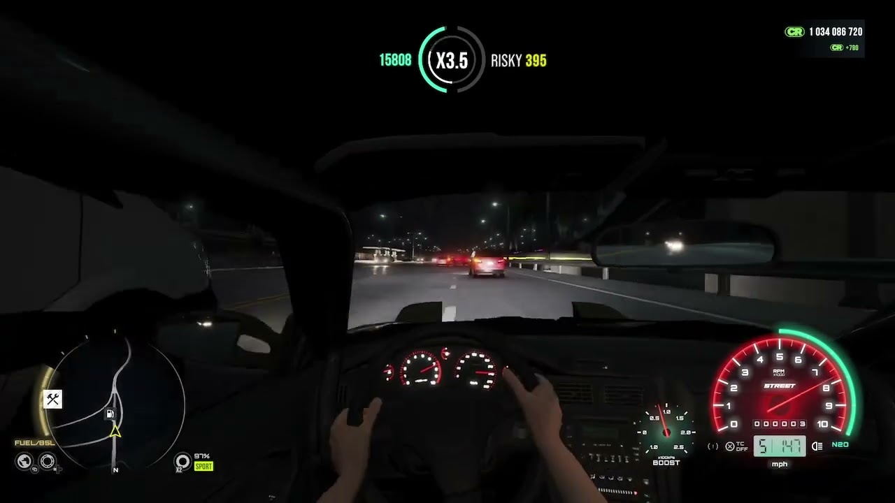 Cutting through Traffic On CarX Street🔥🔥