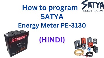 How to program Satya Digital Energy meter pe-3130