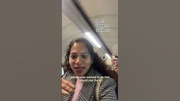 Etiquette’s to use escalators in London Tubes, Trains, TFL’s.