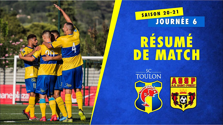 Résumé de match 20/21 - J6 : SC Toulon vs AS Saint-Priest (3-0)
