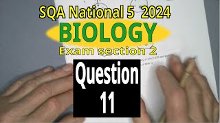 2024 SQA Nat5 Biology Question 11 Paper 2 Walkthrough