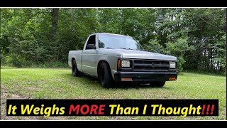 How Much Does an Old SQUARE Body S10 Really WEIGH?!?!