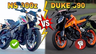 Pulsar NS 400 🆚 Duke 390 🥶| Speed,Price, Milega And  Features  review ||