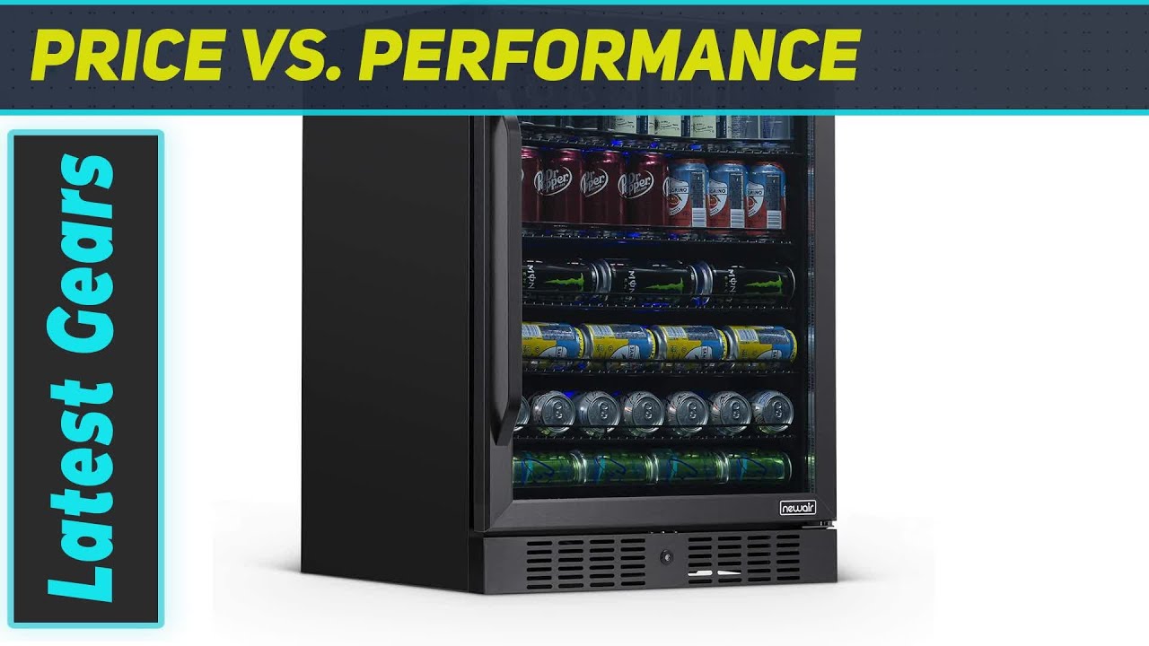 NewAir 24" Beverage Refrigerator Cooler 177 Can Capacity The
