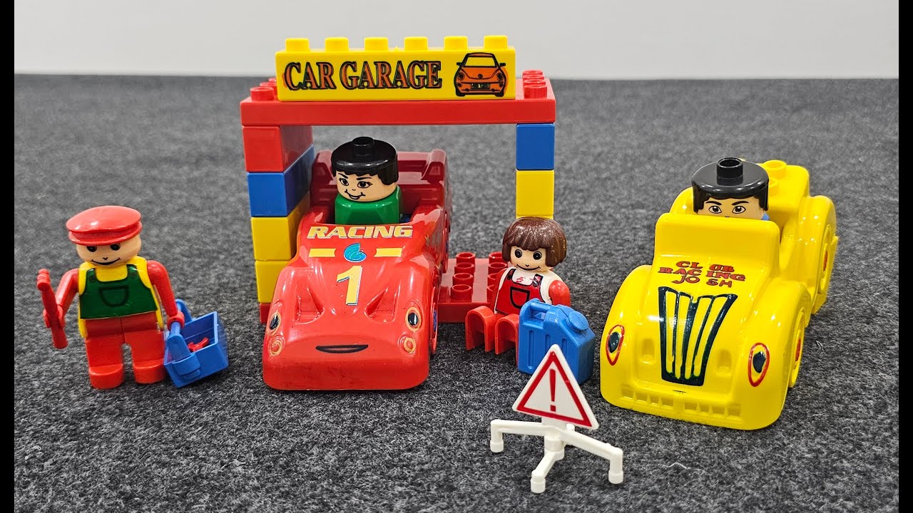 7 Minutes Satisfying with Unboxing Lego Car Garage Toy Set Review | ASMR 