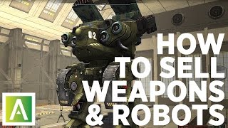 War Robots [WR] Tutorial - How To Sell Weapons and Robots