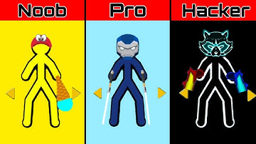 Supreme Duelist Stickman - Noob VS Pro VS Hacker