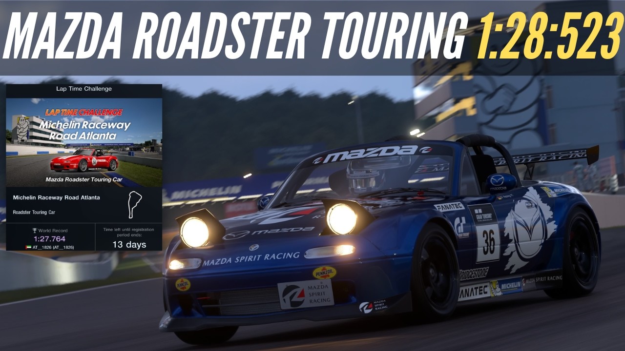 Gran Turismo 7: Controller Lap Time Challenge Road Atlanta | Mazda